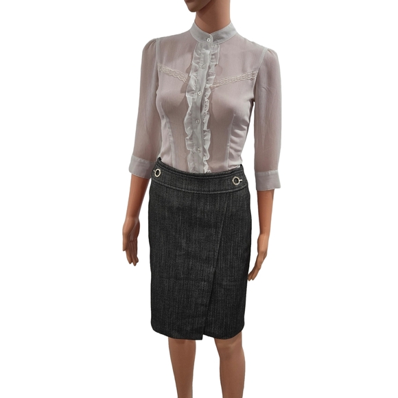 H&M Gray Pencil Skirt for Work - Picture 2 of 7